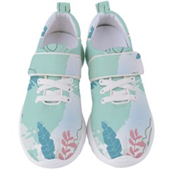 Plants Leaves Border Frame Women s Velcro Strap Shoes by Grandong