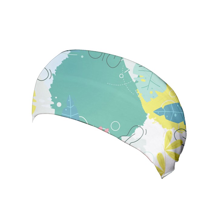 Plant Leaves Border Frame Yoga Headband