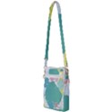 Plant Leaves Border Frame Multi Function Travel Bag View2