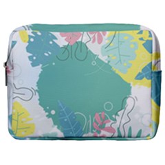 Plant Leaves Border Frame Make Up Pouch (large) by Grandong