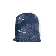 Flowers Petals Leaves Foliage Drawstring Pouch (medium) by Grandong