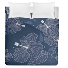 Flowers Petals Leaves Foliage Duvet Cover Double Side (queen Size) by Grandong