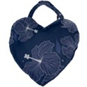 Flowers Petals Leaves Foliage Giant Heart Shaped Tote View2