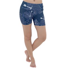 Flowers Petals Leaves Foliage Lightweight Velour Yoga Shorts by Grandong