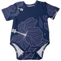 Flowers Petals Leaves Foliage Baby Short Sleeve Bodysuit by Grandong