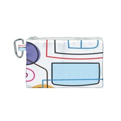 Sketch Line Art Doodles Design Canvas Cosmetic Bag (small) by Grandong