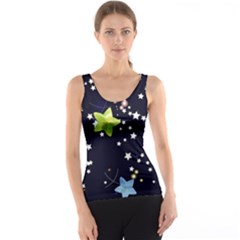 Abstract Eart Cover Blue Gift Women s Basic Tank Top by Grandong