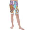 Flower Leaves Foliage Grass Doodle Kids  Mid Length Swim Shorts View1