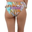 Flower Leaves Foliage Grass Doodle Frill Bikini Bottoms View2