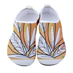 Flower Leaves Foliage Grass Doodle Women s Sock-style Water Shoes by Grandong