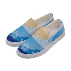 Flower Branch Corolla Wreath Lease Art Women s Canvas Slip Ons by Grandong