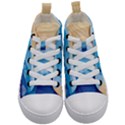 Flower Branch Corolla Wreath Lease Art Kids  Mid-Top Canvas Sneakers View1