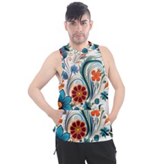 Flowers Scrapbook Decorate Men s Sleeveless Hoodie by Grandong