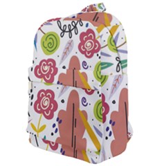 Flowers Spring Background Wallpaper Classic Backpack by Grandong