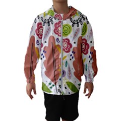 Flowers Spring Background Wallpaper Kids  Hooded Windbreaker by Grandong