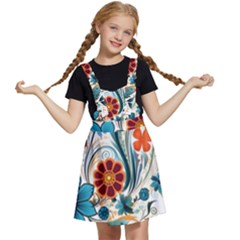 Flowers Scrapbook Decorate Kids  Apron Dress by Grandong