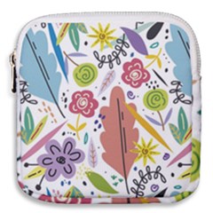 Flowers Spring Background Wallpaper Mini Square Pouch by Grandong