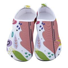 Flowers Spring Background Wallpaper Men s Sock-style Water Shoes