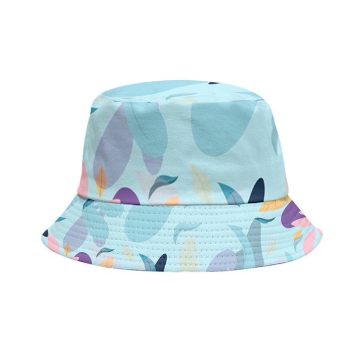 Leaves Nature Background Plants Inside Out Bucket Hat