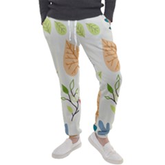 Leaves Plants Background Branches Men s Jogger Sweatpants by Grandong