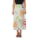 Leaves Plants Background Branches Classic Midi Chiffon Skirt View1