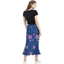 Flowers Floral Background Maxi Fishtail Chiffon Skirt View2