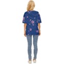 Flowers Floral Background Oversized Basic T-Shirt View4