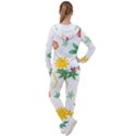 Flowers Leaves Background Floral Women s Tracksuit View2