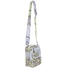 Flowers Bird Floral Floral Design Shoulder Strap Belt Bag by Grandong