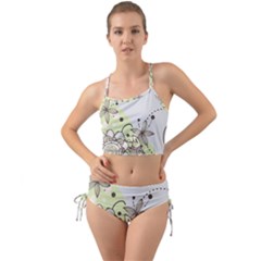 Flowers Bird Floral Floral Design Mini Tank Bikini Set by Grandong