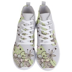 Flowers Bird Floral Floral Design Men s Lightweight High Top Sneakers by Grandong