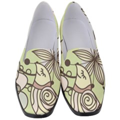 Flowers Bird Floral Floral Design Women s Classic Loafer Heels by Grandong