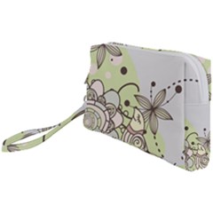 Flowers Bird Floral Floral Design Wristlet Pouch Bag (small) by Grandong