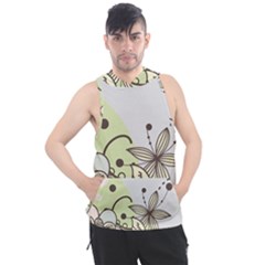 Flowers Bird Floral Floral Design Men s Sleeveless Hoodie by Grandong