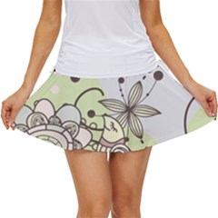 Flowers Bird Floral Floral Design Women s Skort by Grandong