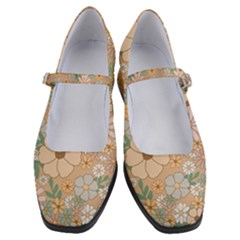 Floral Flowers Bloom Blossom Art Women s Mary Jane Shoes by Grandong