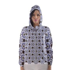 Flower Branch Corolla Wreath Lease Pattern Women s Hooded Windbreaker by Grandong