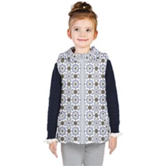 Flower Branch Corolla Wreath Lease Pattern Kids  Hooded Puffer Vest by Grandong