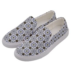 Flower Branch Corolla Wreath Lease Pattern Men s Canvas Slip Ons by Grandong