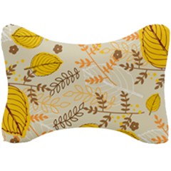 Leaves Flowers Background Pattern Seat Head Rest Cushion by Grandong