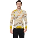 Leaves Flowers Background Pattern Men s Long Sleeve Rash Guard View1