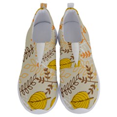 Leaves Flowers Background Pattern No Lace Lightweight Shoes by Grandong