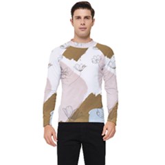 Flower Branch Corolla Wreath Men s Long Sleeve Rash Guard by Grandong