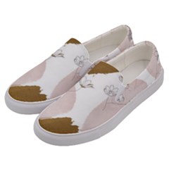 Flower Branch Corolla Wreath Men s Canvas Slip Ons by Grandong