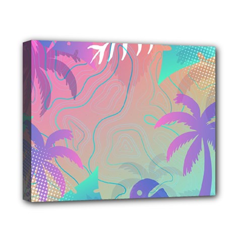 Palm Trees Leaves Plants Tropical Canvas 10  X 8  (stretched) by Grandong