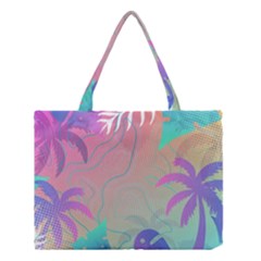 Palm Trees Leaves Plants Tropical Medium Tote Bag by Grandong