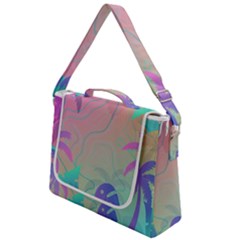 Palm Trees Leaves Plants Tropical Box Up Messenger Bag by Grandong