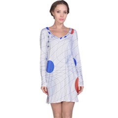 Computer Network Technology Digital Long Sleeve Nightdress by Grandong