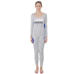 Computer Network Technology Digital Long Sleeve Catsuit by Grandong