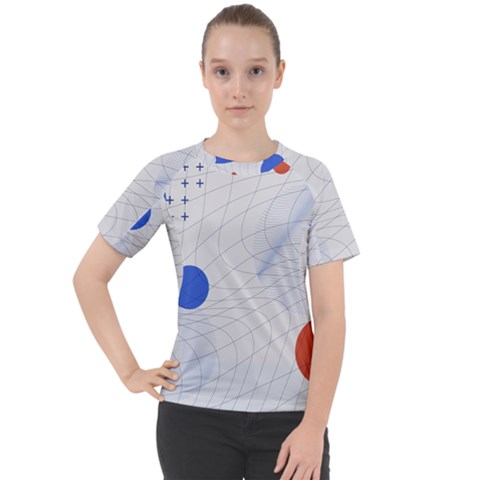 Computer Network Technology Digital Women s Sport Raglan T-shirt by Grandong